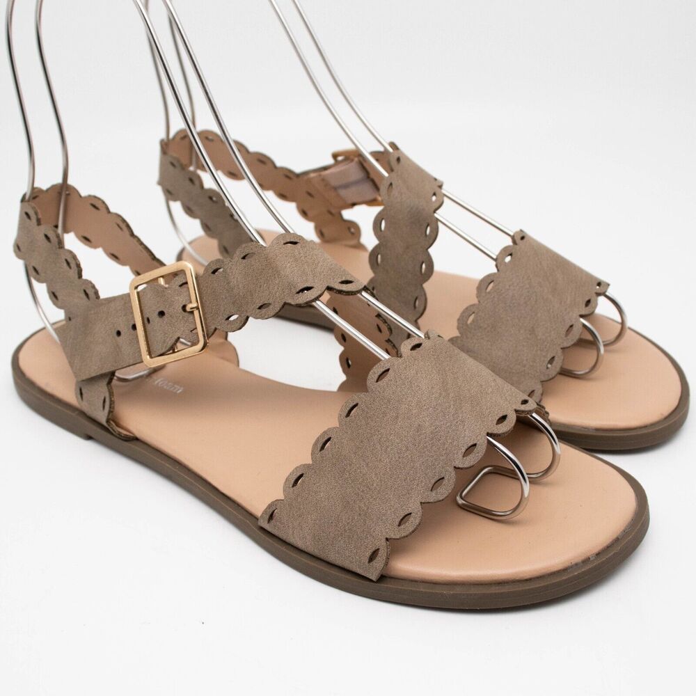 Journee Collection Womens Tru Comfort Foam Aubrinna Taupe‎ Sandals Shoes SIZE 7